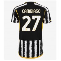 Camisa de Futebol Juventus Andrea Cambiaso #27 Equipamento Principal Mulheres 2023-24 Manga Curta